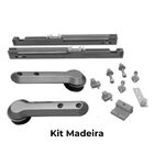 Sistema Deslizante Evo | P/ 1 Porta De 15 A 40kg | Titânio |